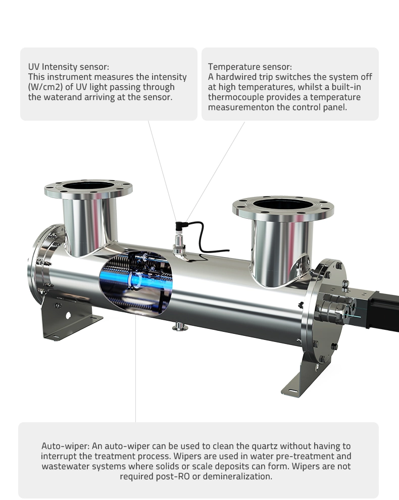 Auto Cleaning PLC Control Swimming Pool Medium Pressure Lamp Sterilization Equipment